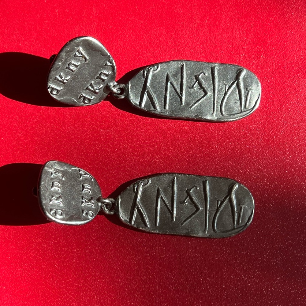 DKNY Silver Earrings
